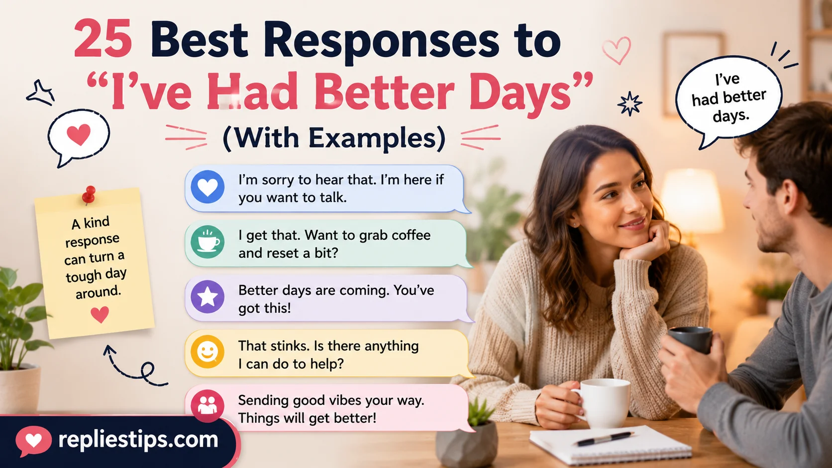 Best Responses to “I’ve Had Better Days”