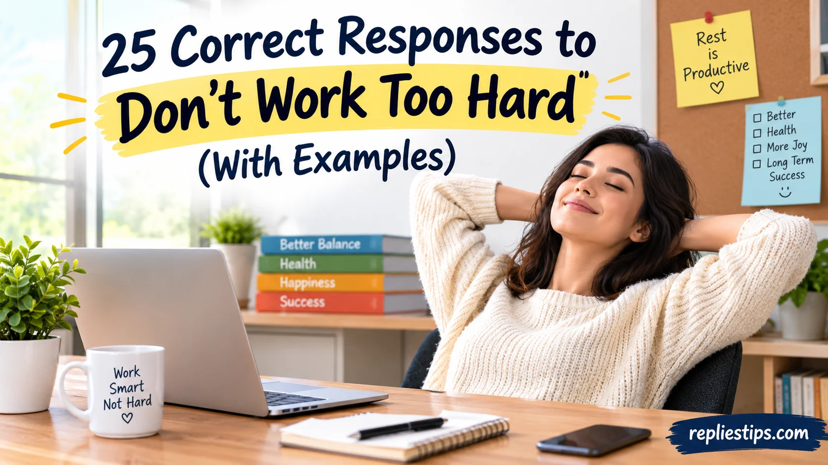 Correct Responses to Don’t Work Too Hard