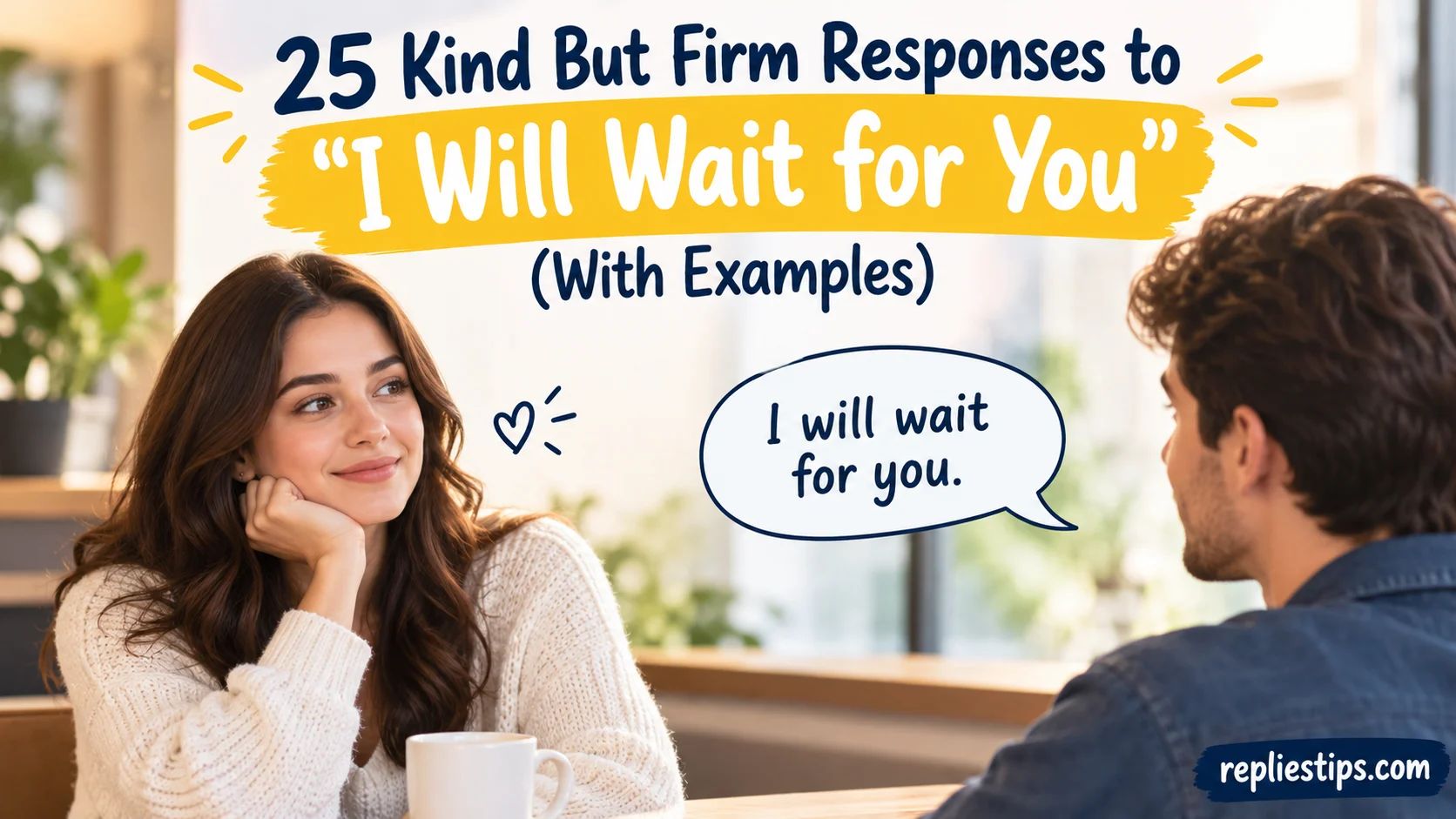 Kind But Firm Responses to “I Will Wait for You”