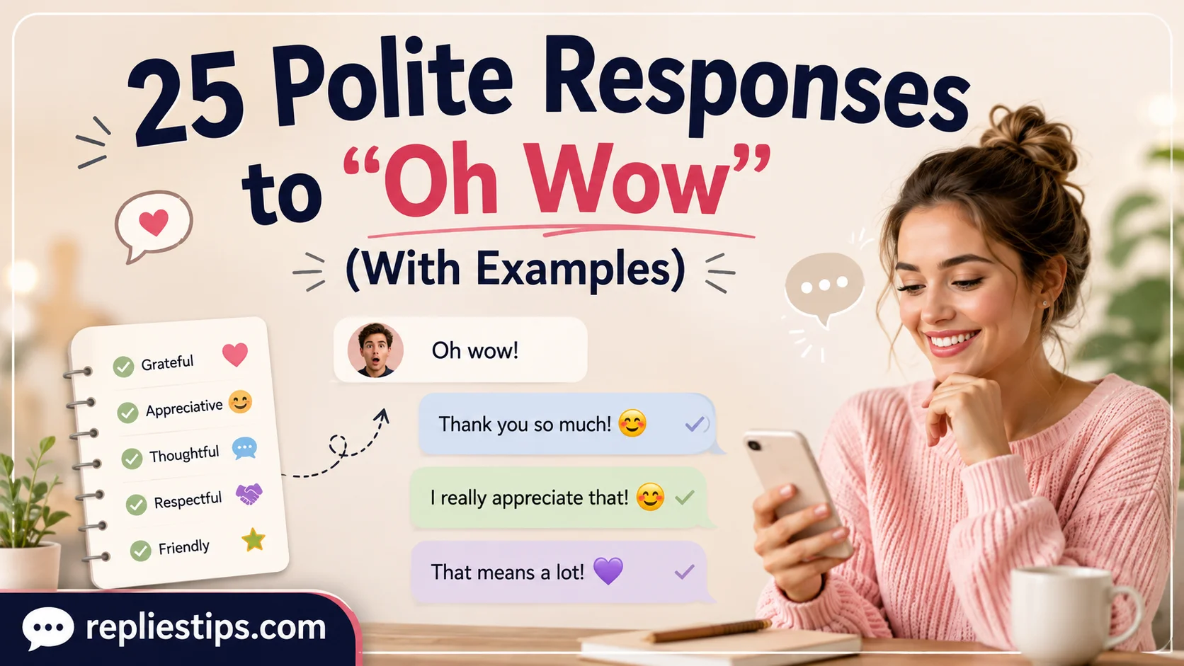 Polite Responses to “Oh Wow”