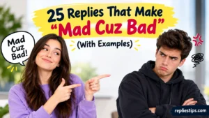 Replies That Make “Mad Cuz Bad”
