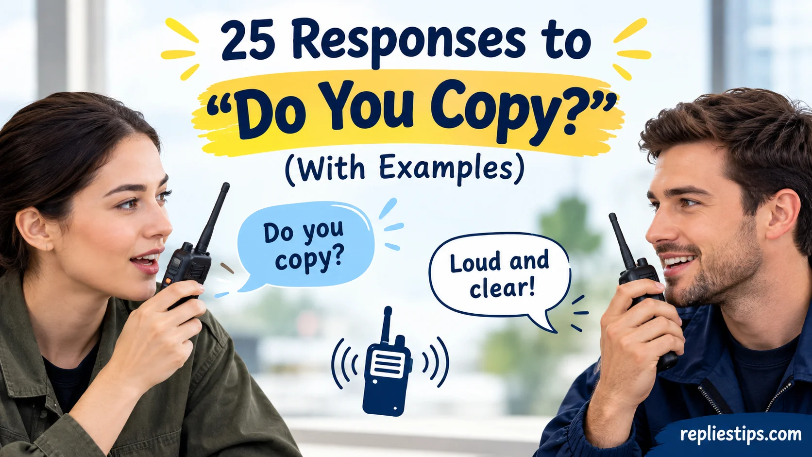Responses to “Do You Copy?”