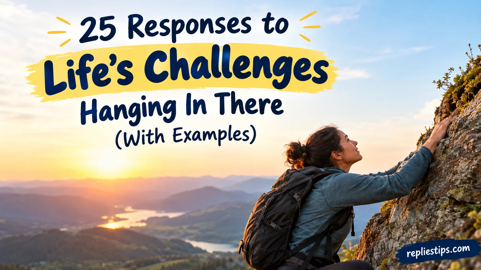 Responses to Life’s Challenges Hanging In There